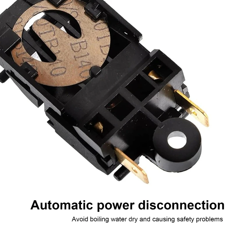 Interruptor botão com alça plástico, interruptor controle temperatura, peça reposição da caldeira, interruptor