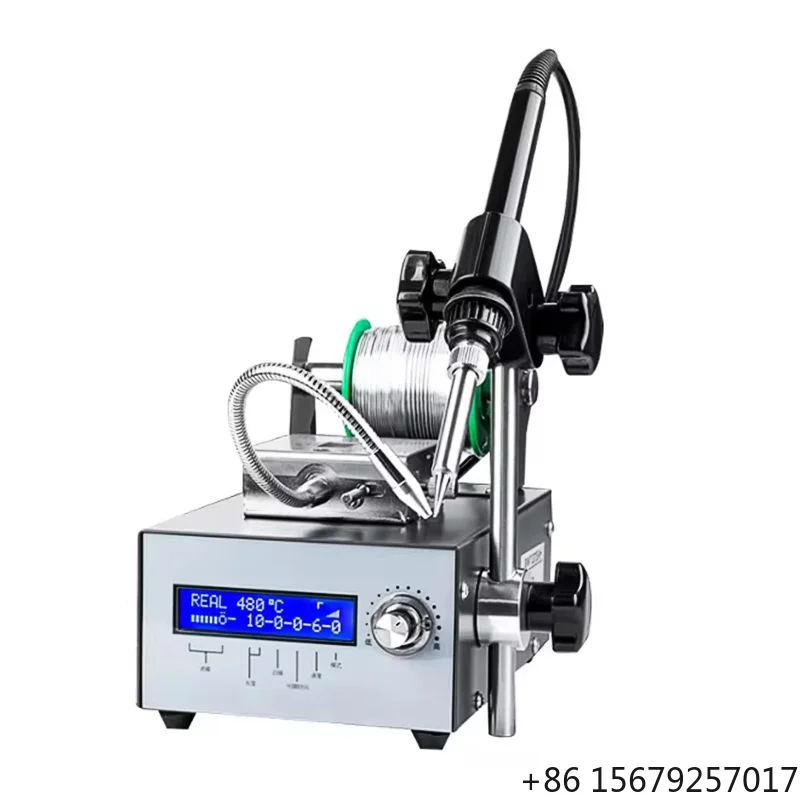 JB 857DW Soldering Station Adjustable Hot Air Gun Helical Wind 580W SMD Rework Station Heating Element 100-240V AC 100-500C