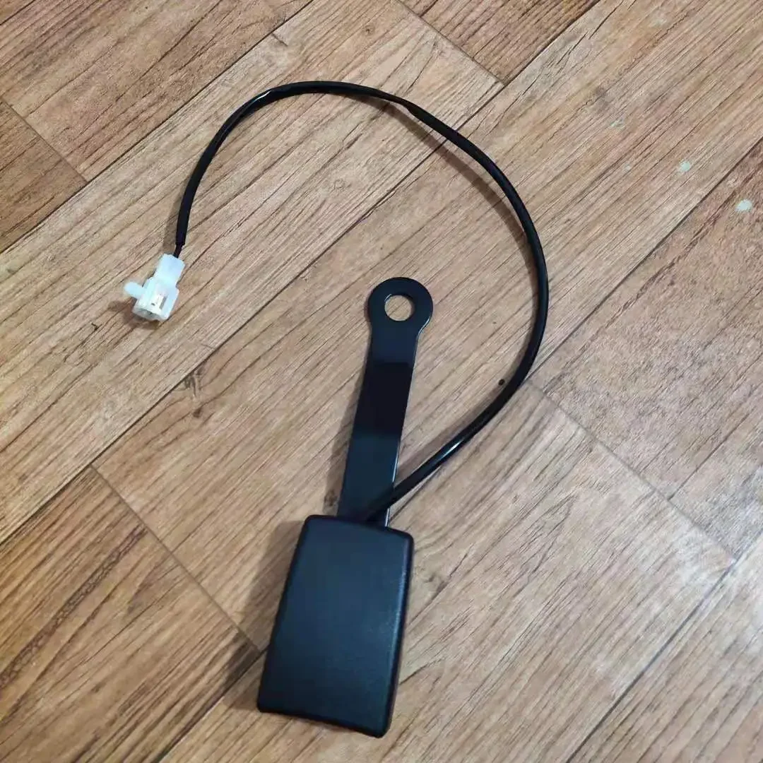 Premium Universal 173mm Car Seat Belt Buckle Socket Plug Connector with Warning Wire & Alarm Signal