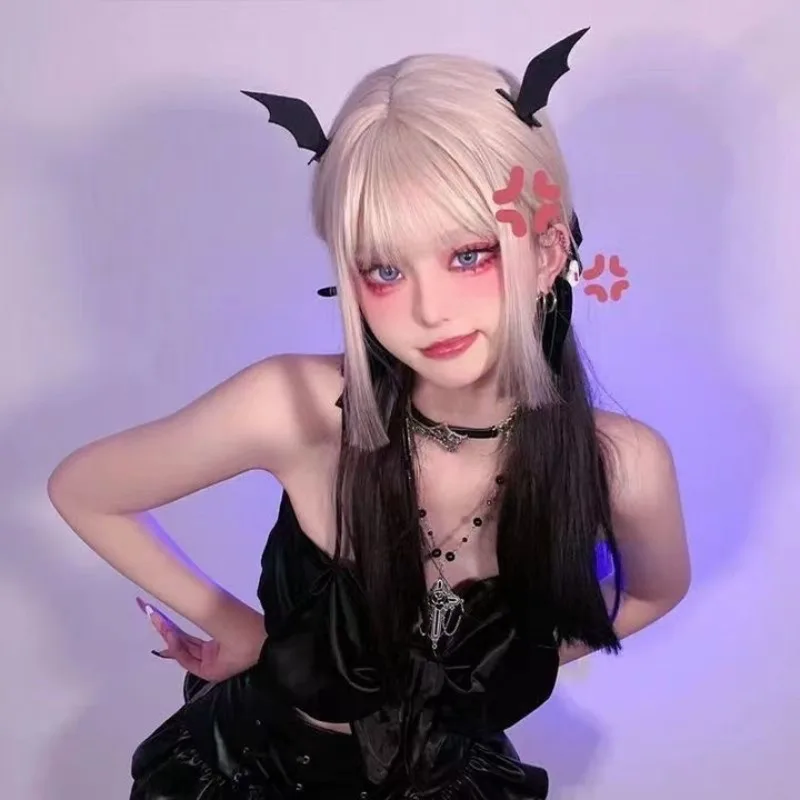 جديد هالوين الظلام الخفافيش أجنحة مشبك شعر البلاستيك القوطية الجانب مقاطع ملحق تأثيري الأسود الشيطان أغطية الرأس موضوع ملابس الحفلات دبوس الشعر #5