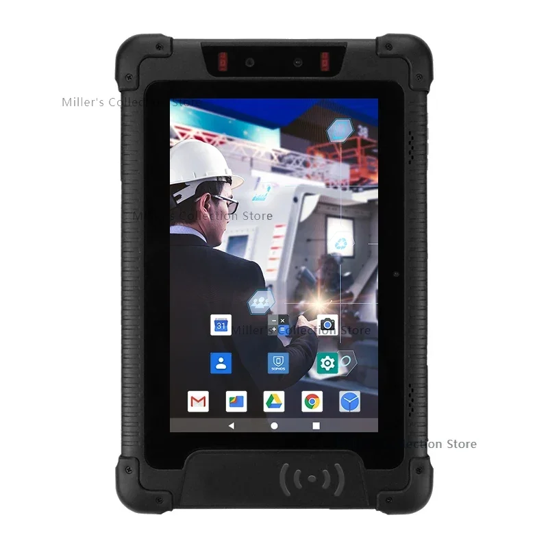 YC-1801B 8 Inch IP65 Rugged Industrial Tablet PC 800*1280 Resolution 2.4G 5G WiFi NFC Android Industrial Tablet for Field Work