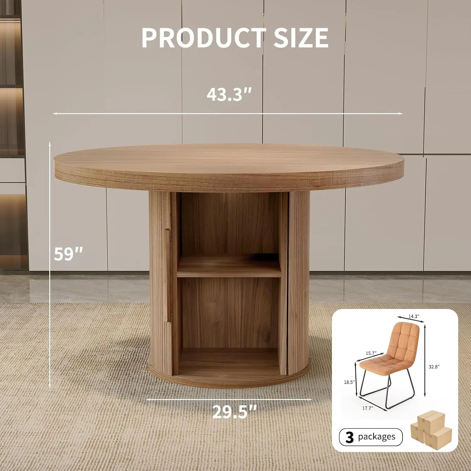 5-Piece Dining Set 43.3