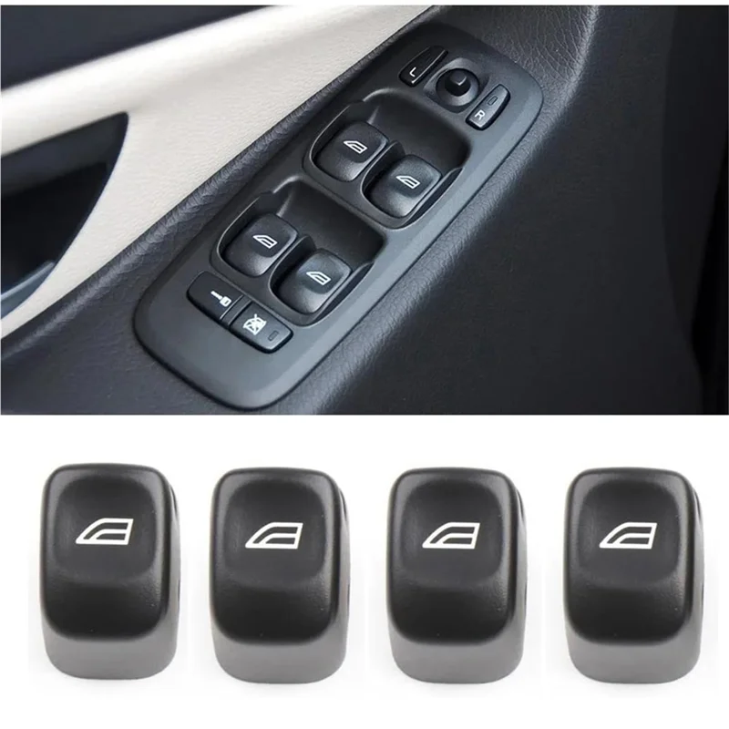 Botão interruptor de controle da janela do carro capa frontal 31295164 para volvo v70 xc70 s80 s60 xc90 acessórios