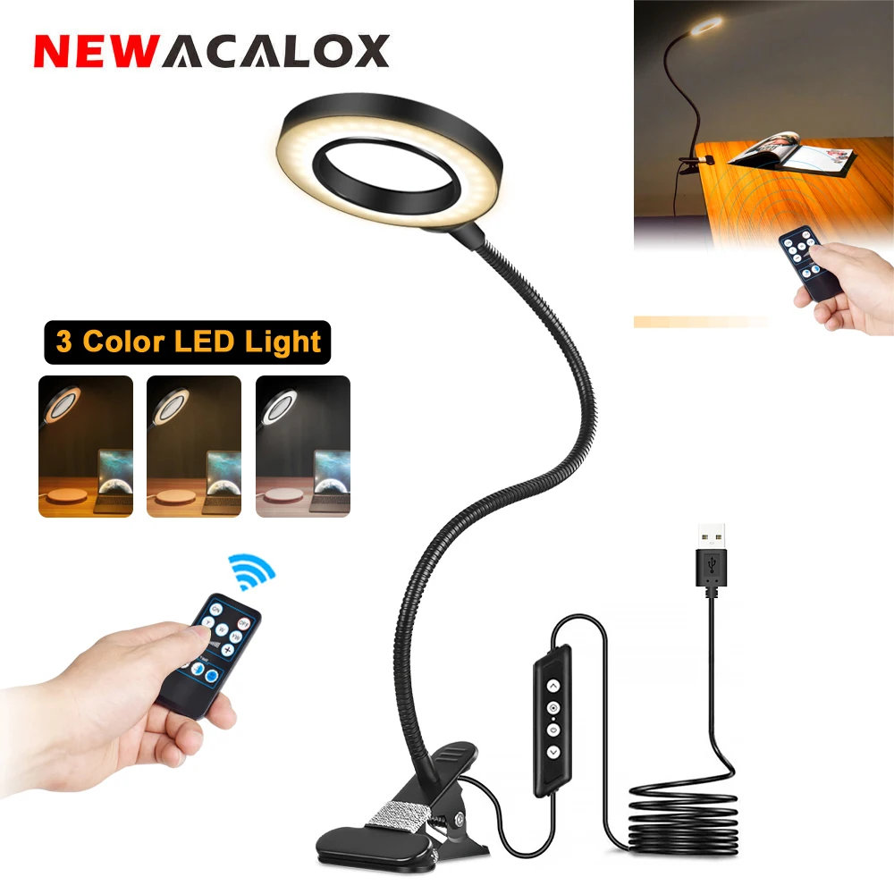 Remote Control Table Lamp Desk Clamp 3X LED Magnifying Glass USB Desk Light Welding Third Hand Illuminated Magnifier for Solder