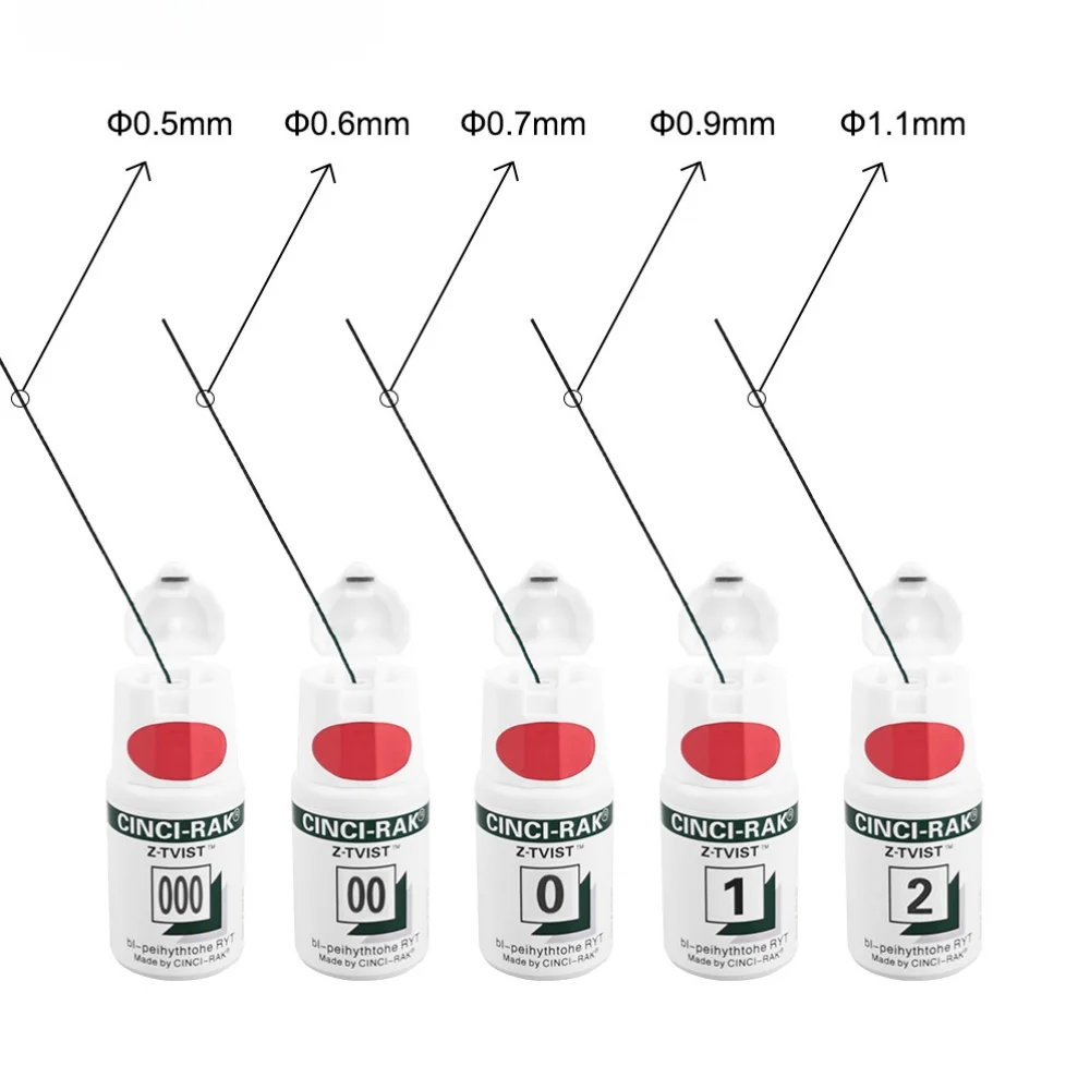 50/20/10Bottles Dental Thread Disposable Gingival Retraction Cord Knitted Cotton Gum Line Size 000 00 0 1 2  Dentist Consumables