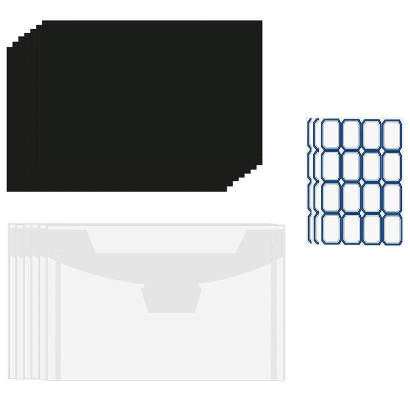 40 قطعة من جيوب تخزين القالب والمغناطيس، أوراق مغناطيسية بسمك 0.5 مم لتخزين القالب، مظاريف تخزين قوالب يدوية متينة