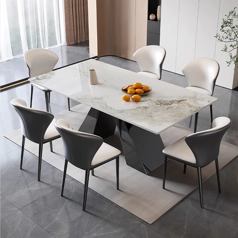 

Modern Italian Dining Table Living Room Center Coffee Simplicity Dinner Table Adjustable Kitchen Mesa De Cozinha Home Furniture