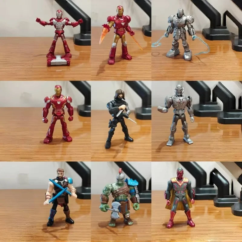 

Hot Sale Blokees Marvel Figure Blind Box The Infinity Saga Action Figure Iron Man Toys Mk6 Mk5 Thor Hulk Assembly Model Kit Gift