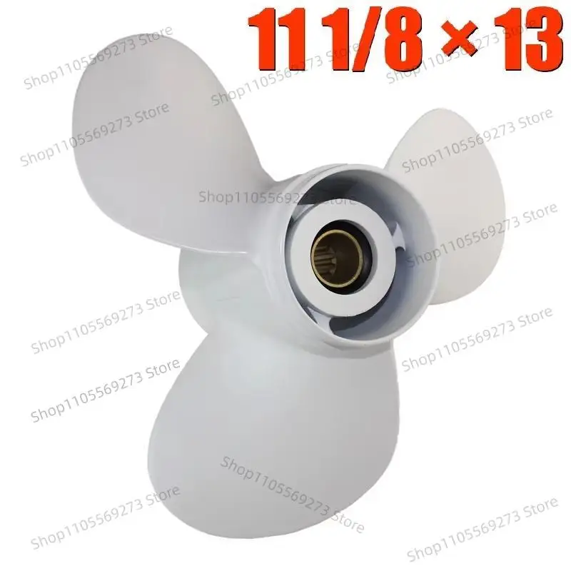 Aluminum Outboard Propeller 11 1/8x13 For Yamaha 25-60HP 69W-45945-00-EL Boat Parts Accessories