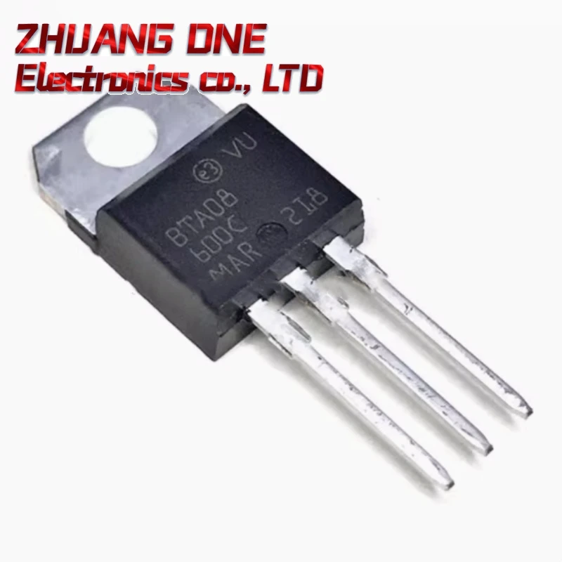 10 шт./лот BTA08-600C 08-600c BTA полный диапазон до-220 двунаправленный триодный тиристор совершенно новый пятно
