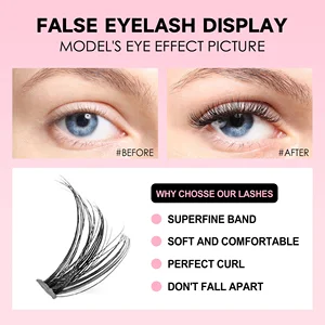 DIY LASHES EXTENSION KIT, CLUSTERS, BOND AND SEAL, MAKEUP TOOLS FOR COLLING, ACCESSORIES COLLAYS, 200 PCS 12 Main Sales Makeup Kit - №1