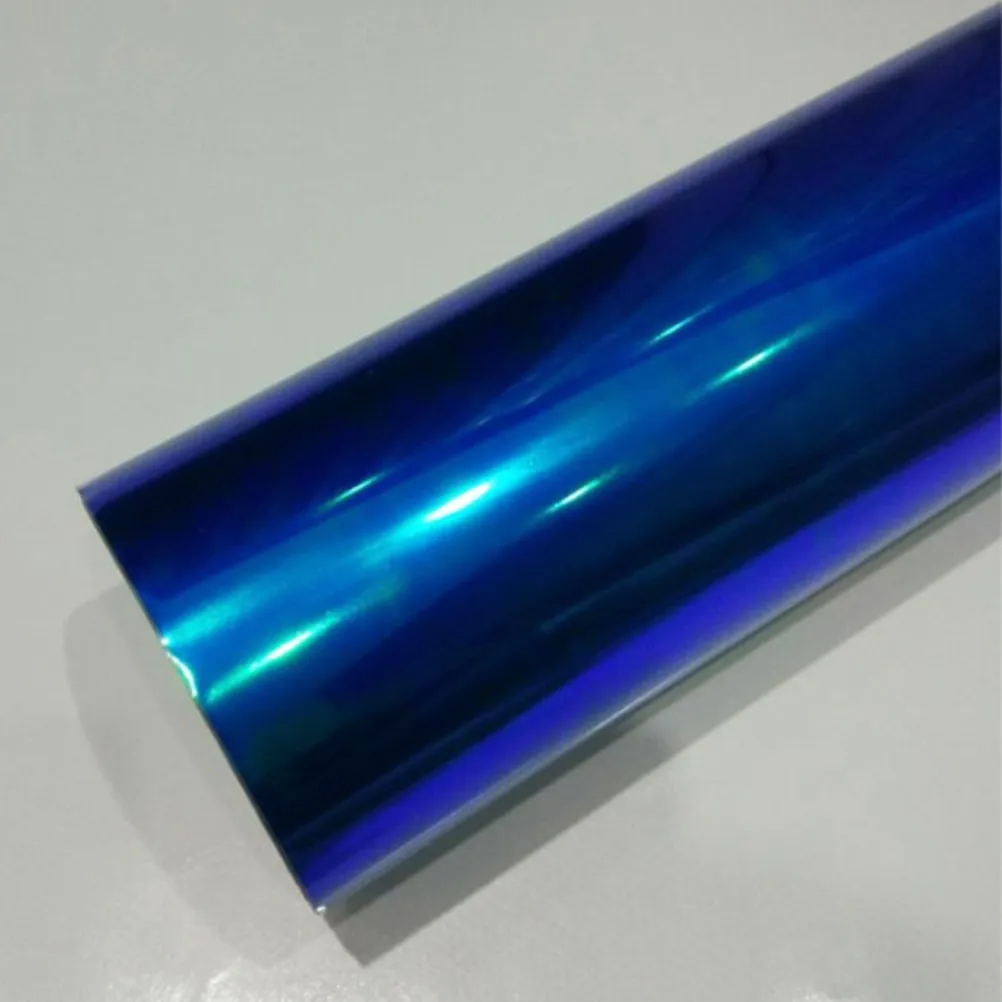 Premium Dark Blue PVC Car Headlight Film Sticker Self-Adhesive Stretchable Air Bubble Release Protective Vinyl Decal for All
