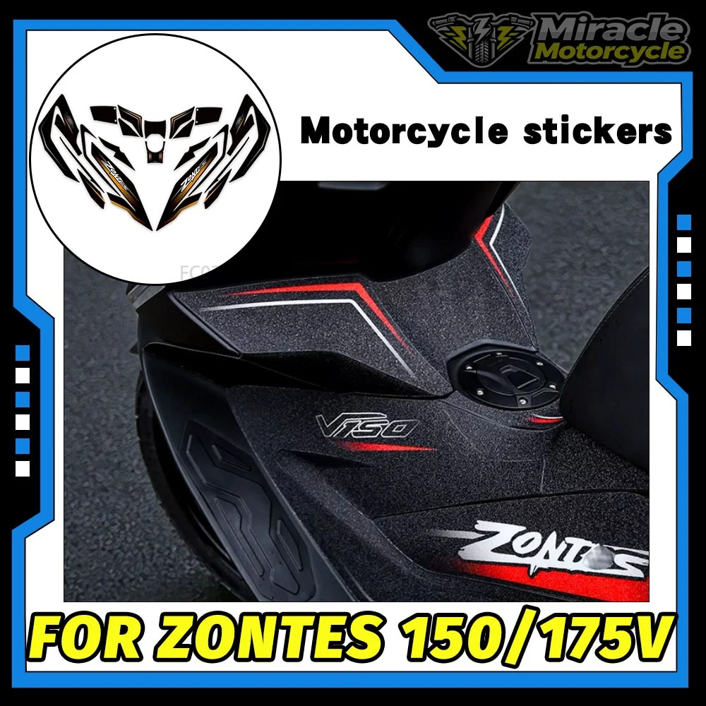 Motorcycle Body Decal – Full-Color Protective Film (Matte/Scratch-Resistant Armor) – Modification Accessory for ZONTES 150V/175V