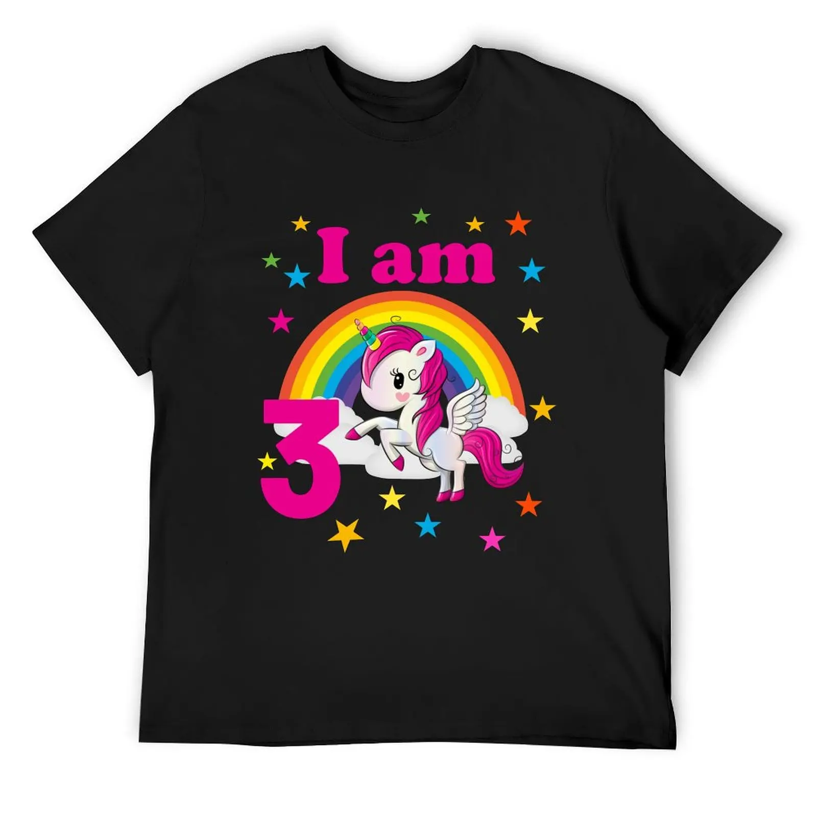 

I'm 3 unicorn birthday 3 year old birthday boy t-shirt gift idea third birthday girl T-Shirt anime tshirt sweat shirts, men