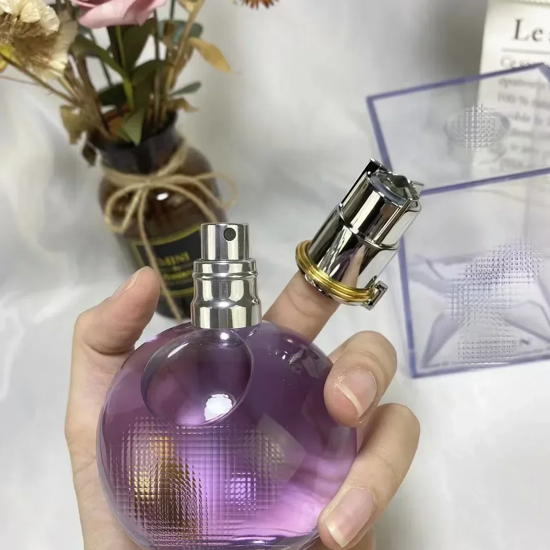 عطر ماركة 100 مل فرنسي أرجواني صغير لمبة إضاءة عطر يدوم طويلاً عطر L للنساء