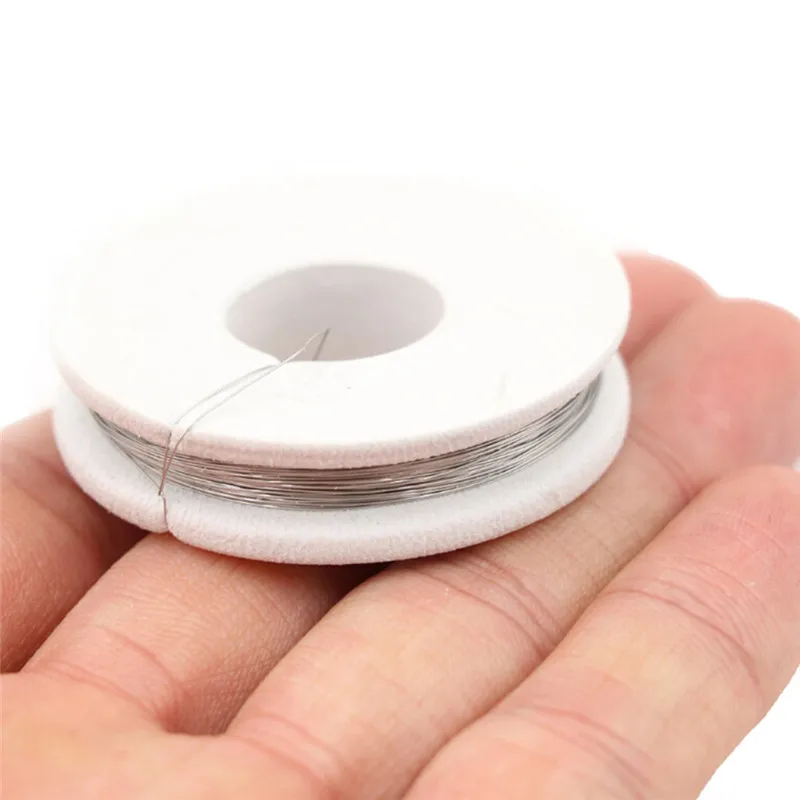 Imagem -02 - Fio de Resistência Nicromo para Aquecimento Fio de Liga Acessórios de Fios 0.15 Mm0.3 mm de Diâmetro 10m 1pc