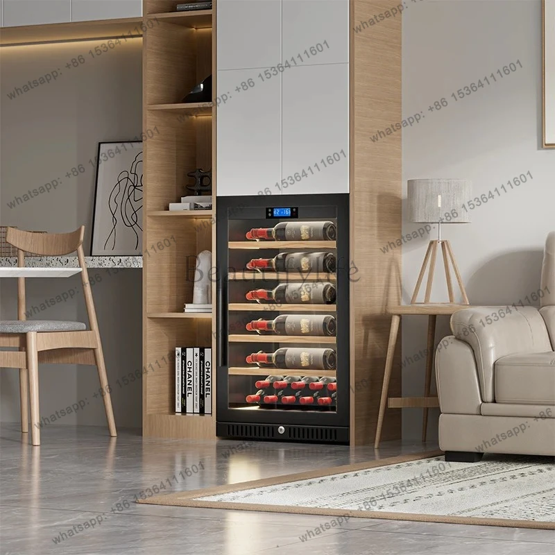 Seamless Fully Embedded Air-Cooled Compressor Wine Cabinet Constant Temperature Wine Cellar Home Ice Bar Tea Cabinet
