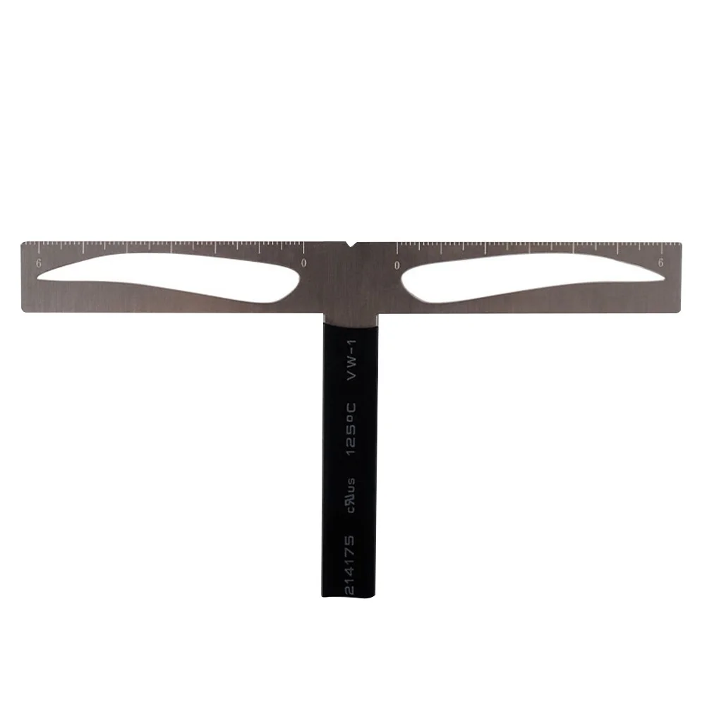 Wenkbrauwstencil-liniaalset Herbruikbaar driepuntspositioneringsapparaat voor perfect gevormde wenkbrauwen Geschikt voor luie mensen en