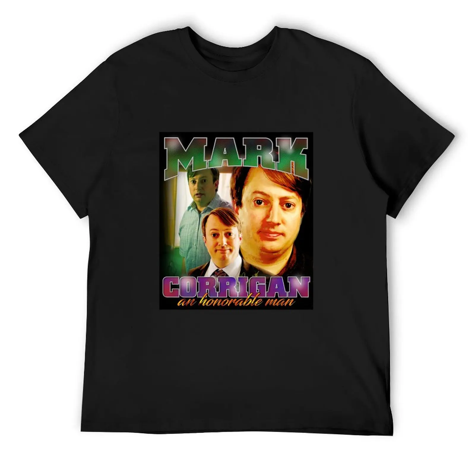 Mark Corrigan 90s Rap T-Shirt cute tops man clothes heavyweights blacks plain black t shirts men