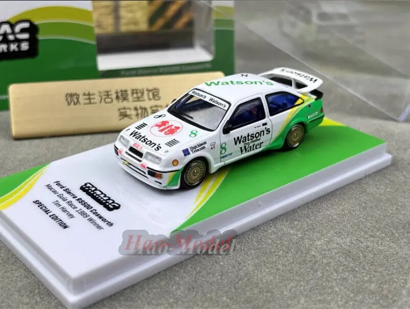 TW 1/64 для Ford RS500 Sierra Cosworth, модель автомобиля из сплава, имитация литья под давлением, игрушка, подарок на день рождения, коллекция для хобби