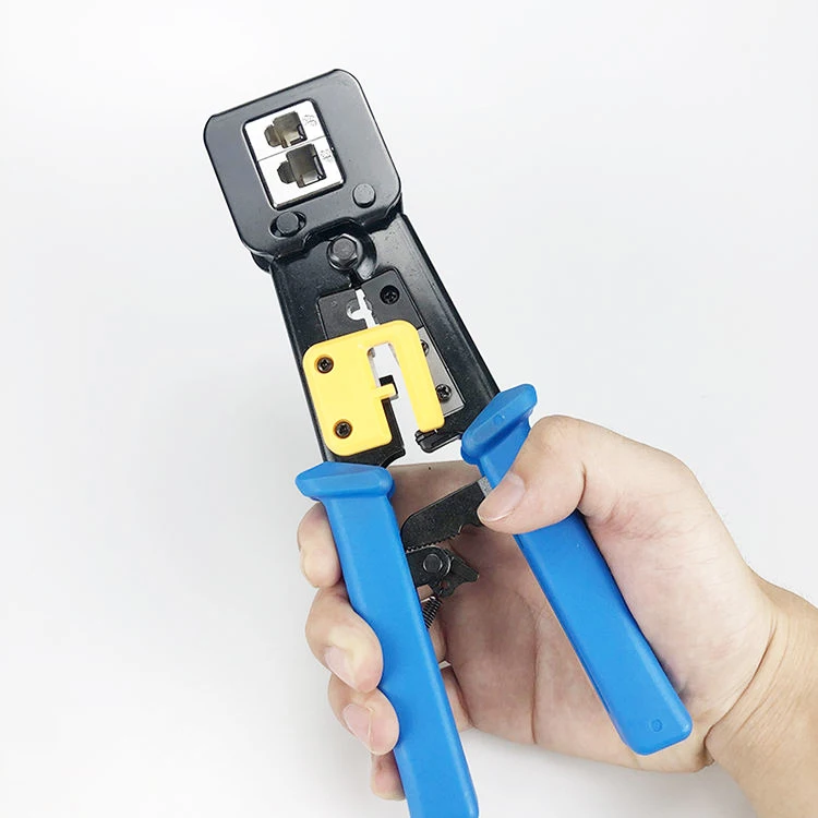 cortador de mao de cabo de rede ethernet crimping tool crimping tool pass through rj45 alicate fb376zcat5e cat6 novo 01