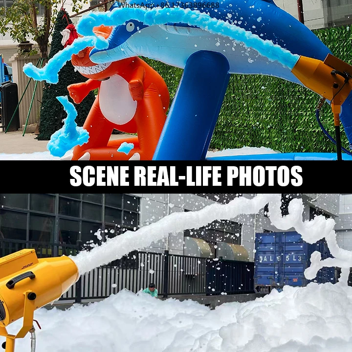 Portable Foam Cannon 1000W Compact Foam Machine for Parties Suitable for Stage and Swimming Pool Events