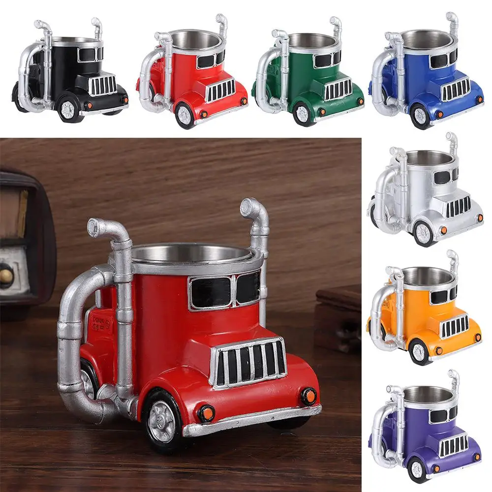 Durable Truck Coffee Mug 11 Ounces Handcrafted Coffee Cup Semi-trailer Shaped Semi Truck Semi-Truck Coffee Mugs For Men