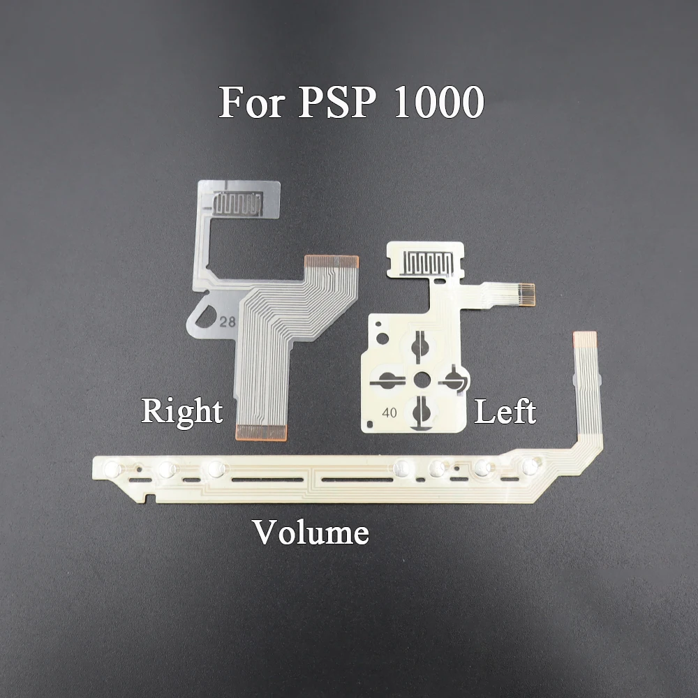 1Set For PSP 1000 Full Button Repair Kit - Conductive Rubber Pads + Left Right Volume & Shoulder Button Flex Cable - view 6