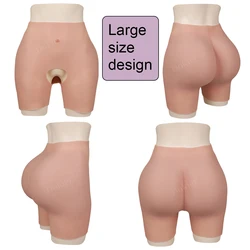 Dokier Large Size Silicone Fake Hip Panties Plump Hip Lift Crossdresser Hip Shaping Pants Transgenders Crossdressing Cosplay