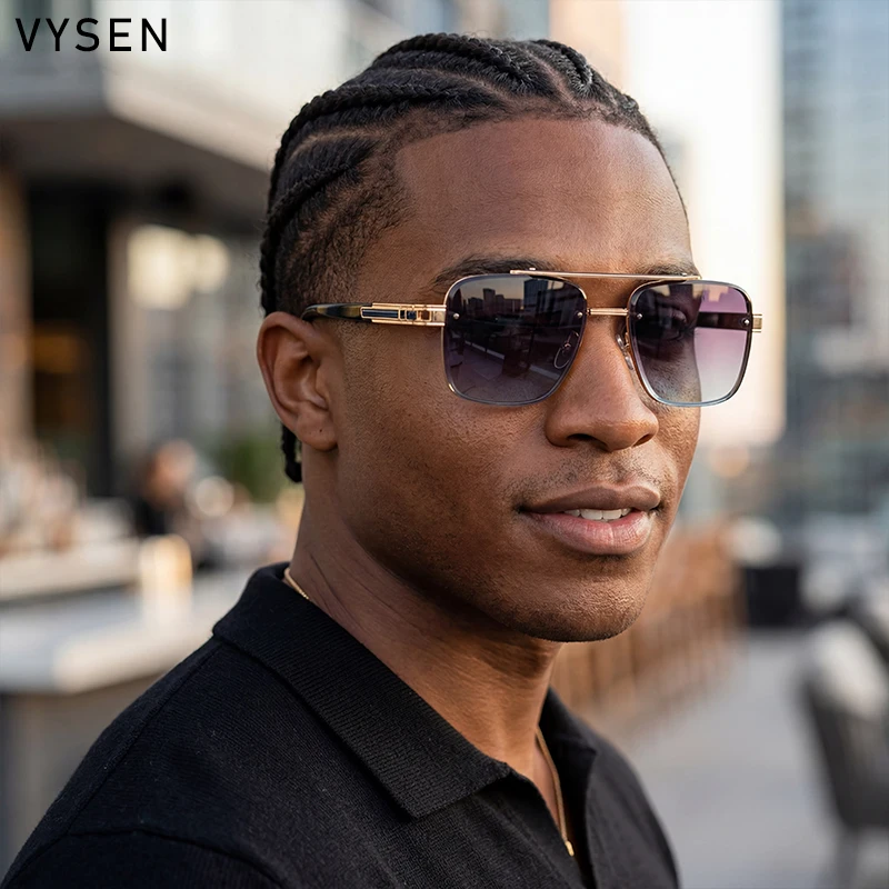 

Steampunk Oversized Square Sunglasses Men 2026 Luxury Brand Vintage Metal Frame Double Bridge Sun Glasses Male Driving Shades