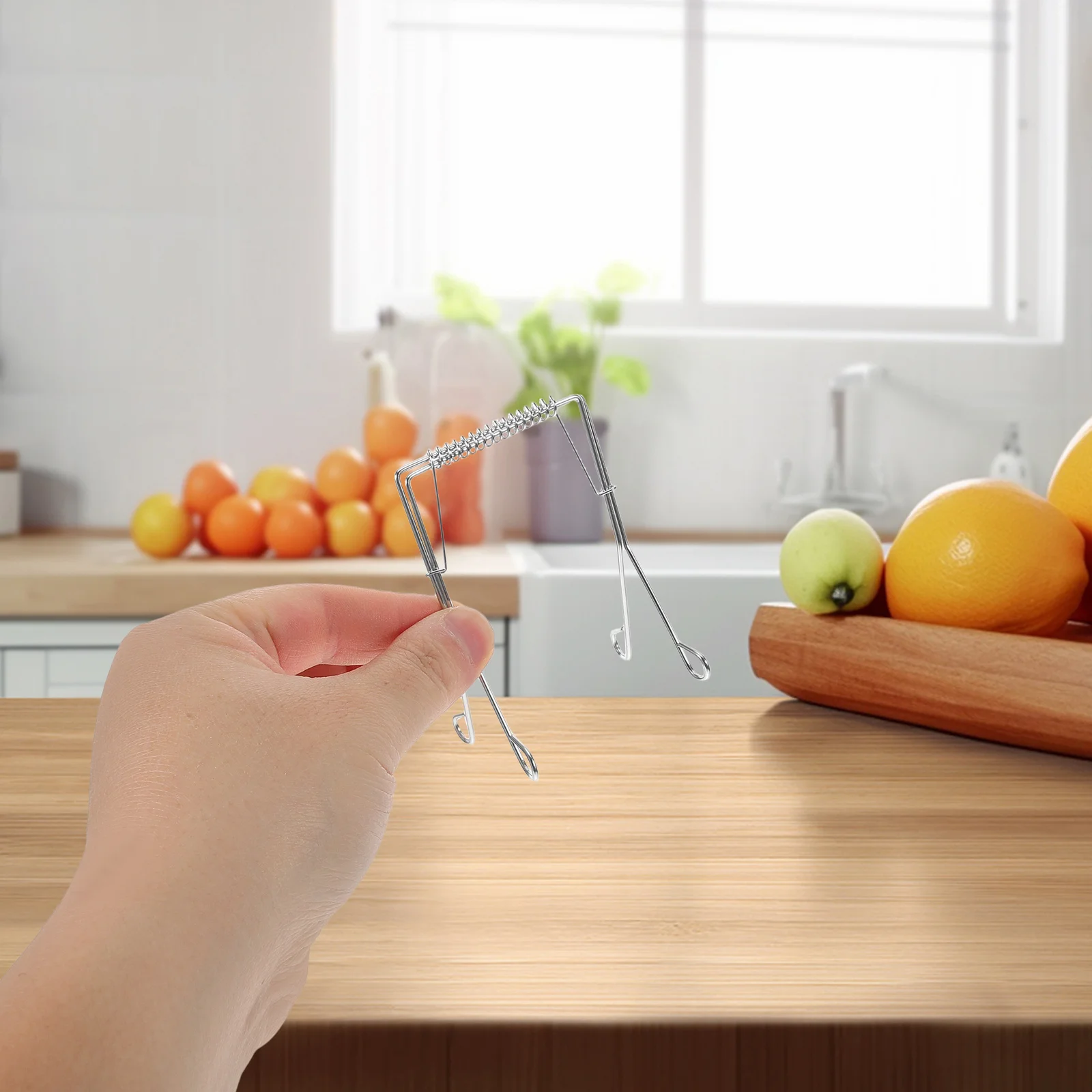 

10Pcs Stainless Steel Cabbage Tongs Reusable Kitchen Tool Grill Utensil Cooking Food Serving Heavy Duty