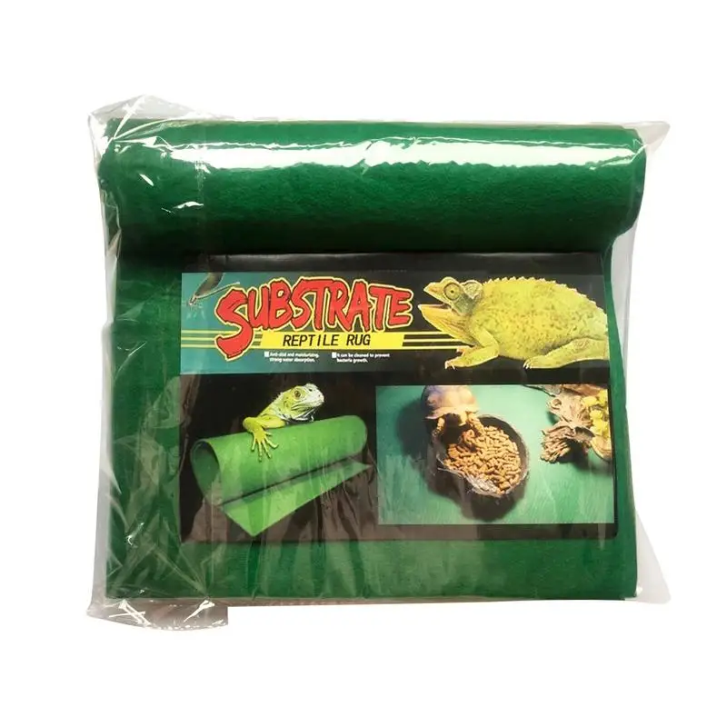 Reptile Carpet 1 Pc  Terrarium Bedding Substrate Liner with Strong Water Absorption 15.75\'\'-39.37\'\' for Lizard Tortoise Snake