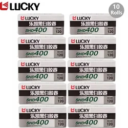 1/3/5/10 Rolls LUCKY SHD 400 120mm ISO 400 Film Black and white Negative Film For Kodak 120 Film Camera Fujifilm Camera