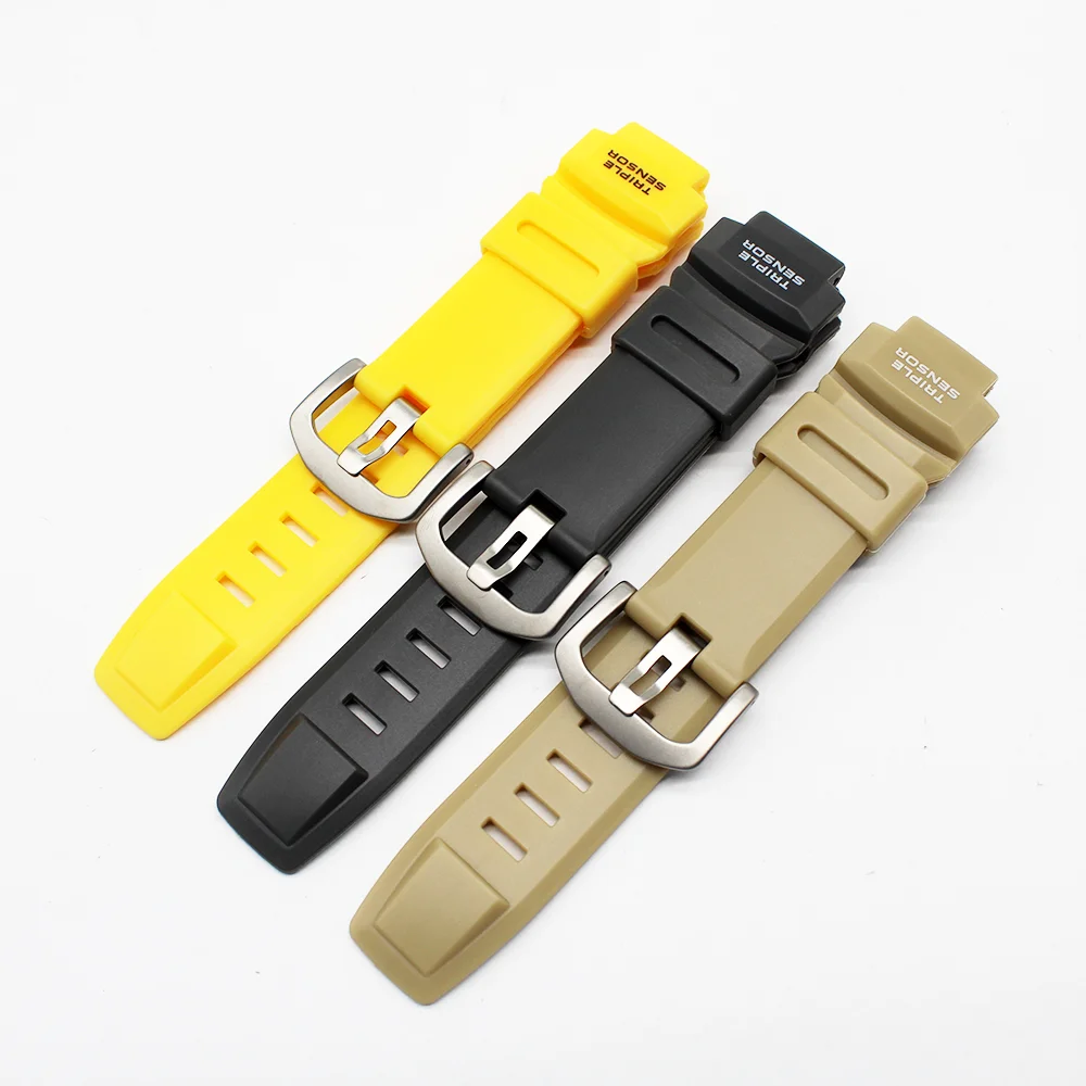 時計バンド PRG-260 270 500 550 PRW-3500 2500 5100 時計ストラップ樹脂スポーツ防水交換ブレスレット