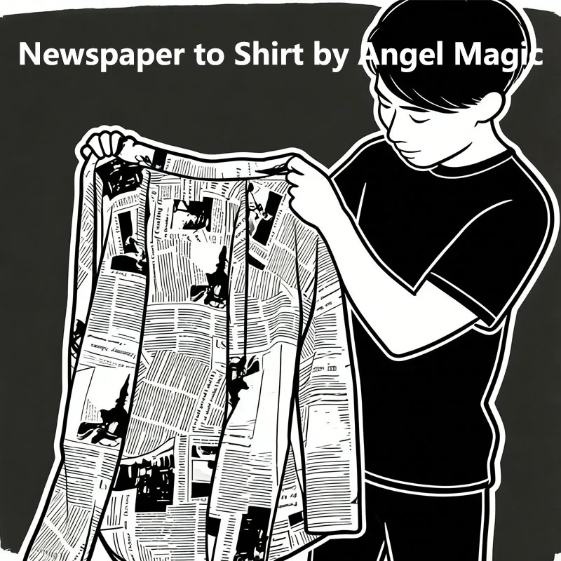 Newspaper to Shirt by Angel Magic Tricks Torn Newspaper Change to Shirt Appearing Magia Prop Stage Illusions Gimmicks