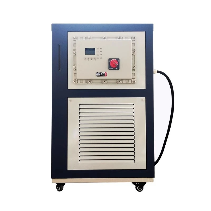 

High and low temperature circulation device, variable heating and refrigeration test chamber