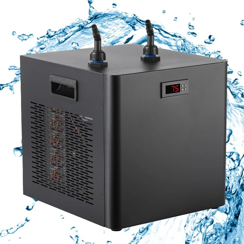 Water Chiller 132Gal   Compressor 500L Aquarium Chiller Fish Tank Cooler for Axolotl Hydroponics System