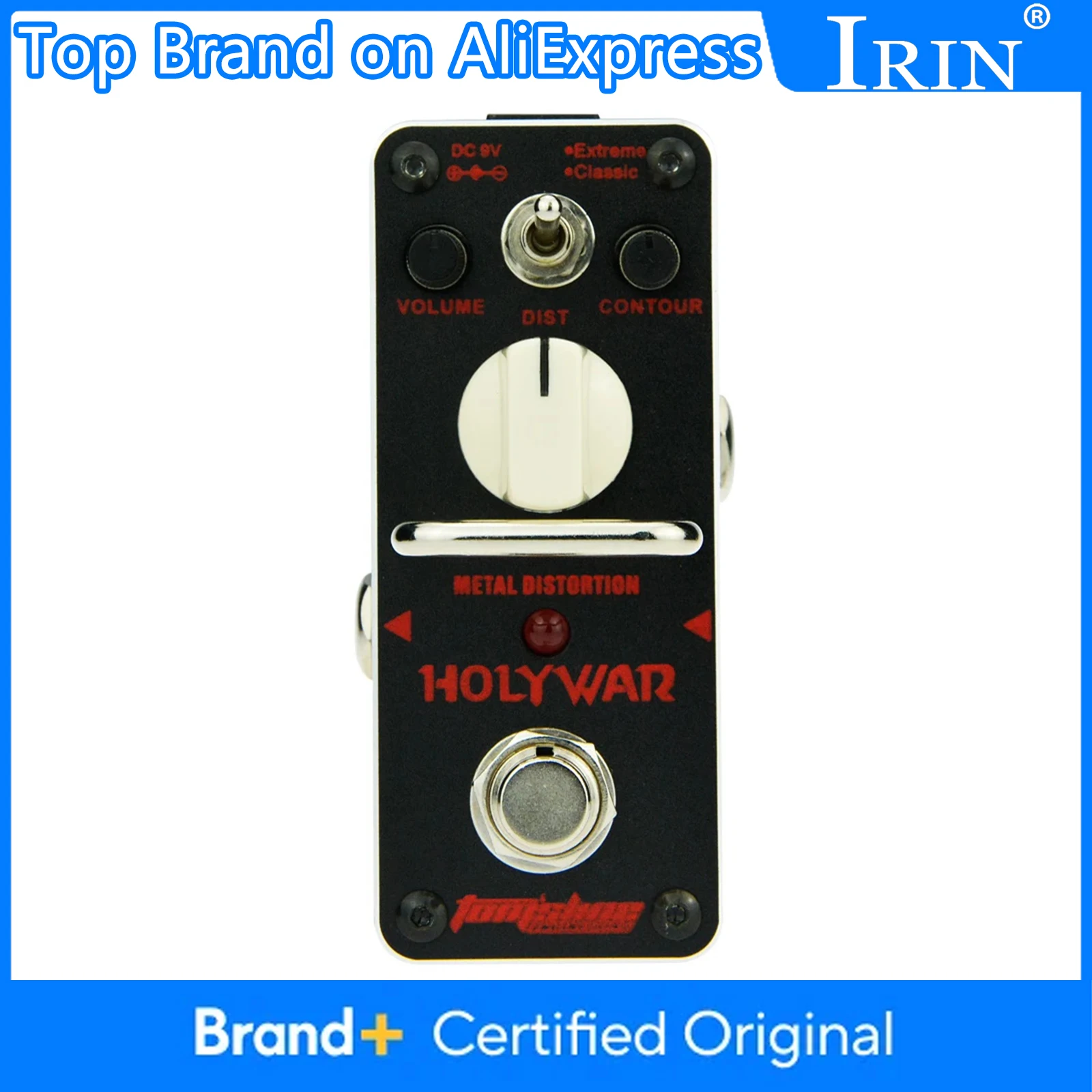 

Aroma AHOR-3 Holy War Metal Distortion гитарная педаль аналоговая педаль эффектов для электрогитары True Bypass Запчасти и аксессуары для гитары