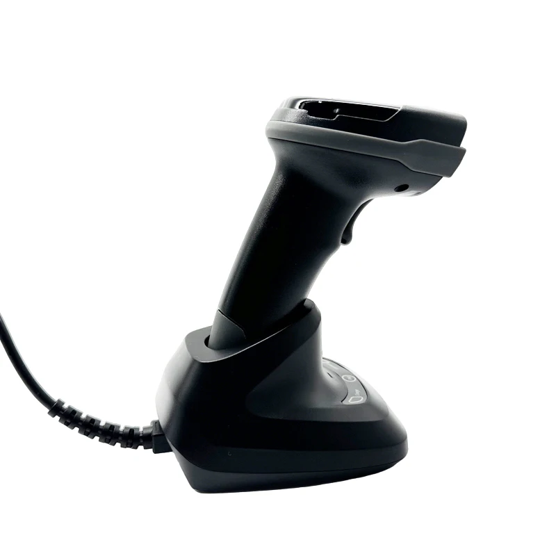 LONVILL Wireless Barcode Reader Rugged Drop-Resistant 1D 2D Handheld Barcode Scanner with Charging Base