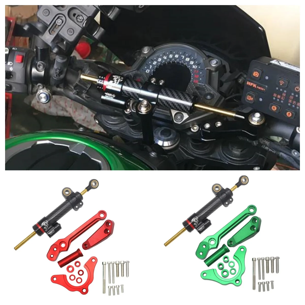 

For Kawasaki Z900 Z 900 2017 - 2022 Motorcycle Accessories Adjustable Steering Stabilizer CNC Aluminum Damper Bracket Support