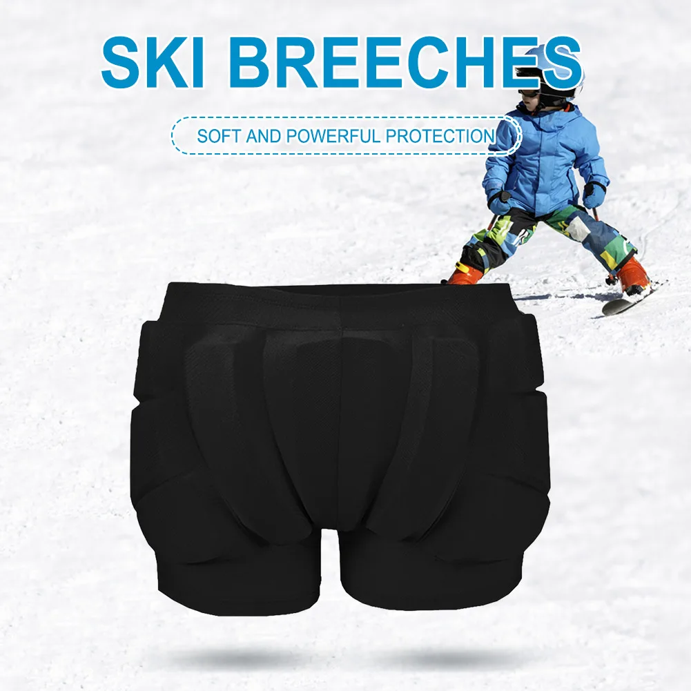 Outdoor Sports Padded Shorts Shock Absorb Kids Tailbone Ski Gear Hip Butt Breathable Sports Pants Cycling Winter Skate Protector