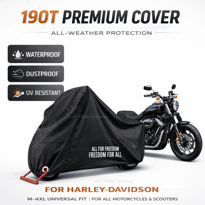 For Harley-Davidson PAN AMERICA 1250 S PA1250 Sportster S 1250 RH1250 S 2021 2022 190T Motorcycle Cover Waterproof UV Protection