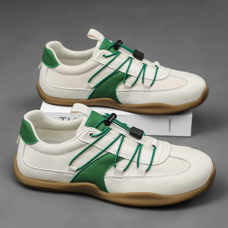

Mens Casual Shoes 2026 New Lightweight Breathable Leather Sneakers Suitable Walking Street Fashion Sports Flat Skate Shoes Man
