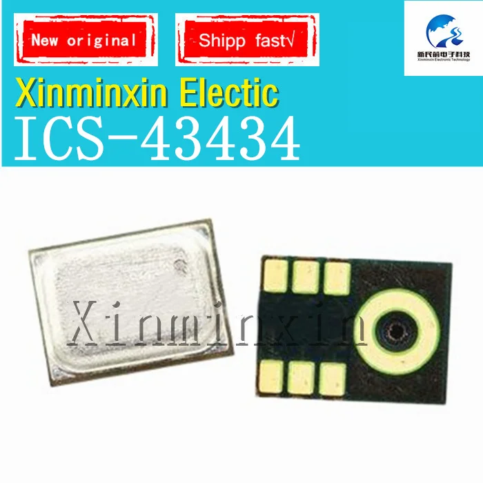 1-10PCS/LOT  ICS-43434 43434 434 SMD Digital I2S Output Bottom Port Microphone IC Chip 100% All New Original In Stock