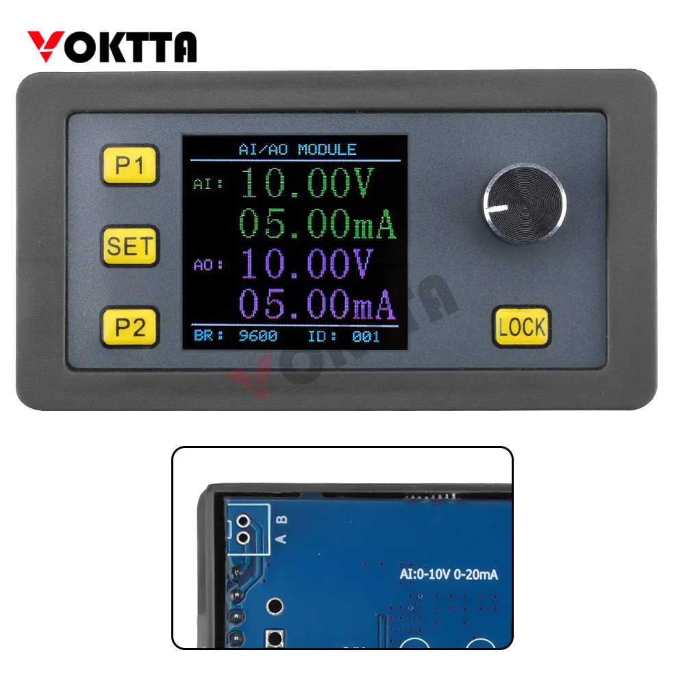 

DC 0/2-10V 0/4-20mA High Precision Digital Signal Generator Current Source Analog Input/Output Measurement Frequency Generator