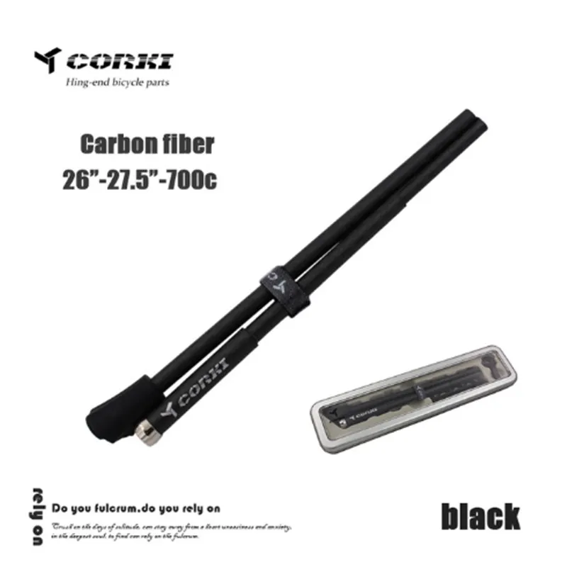 CORKI Carbon Fiber Bike Kickstand Quick Release Sidestay Rack Fit 26 Inch 700c MTB Road Bike Side Foot Support Cycling Parts