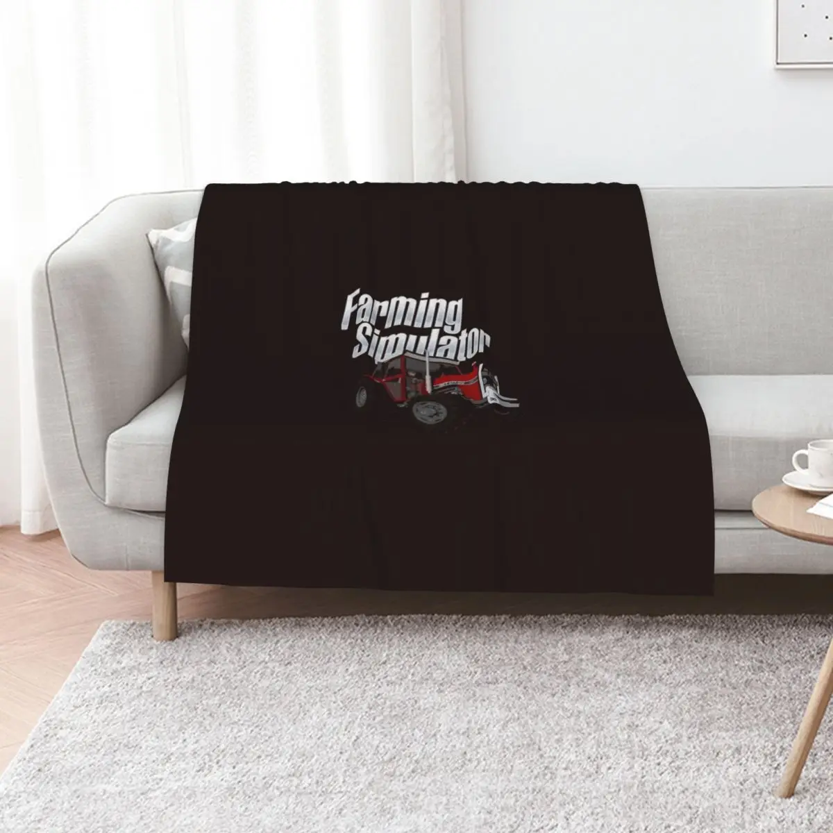 Farming simulator Throw Blanket Warm Throw Blanket Gift for Anniversary