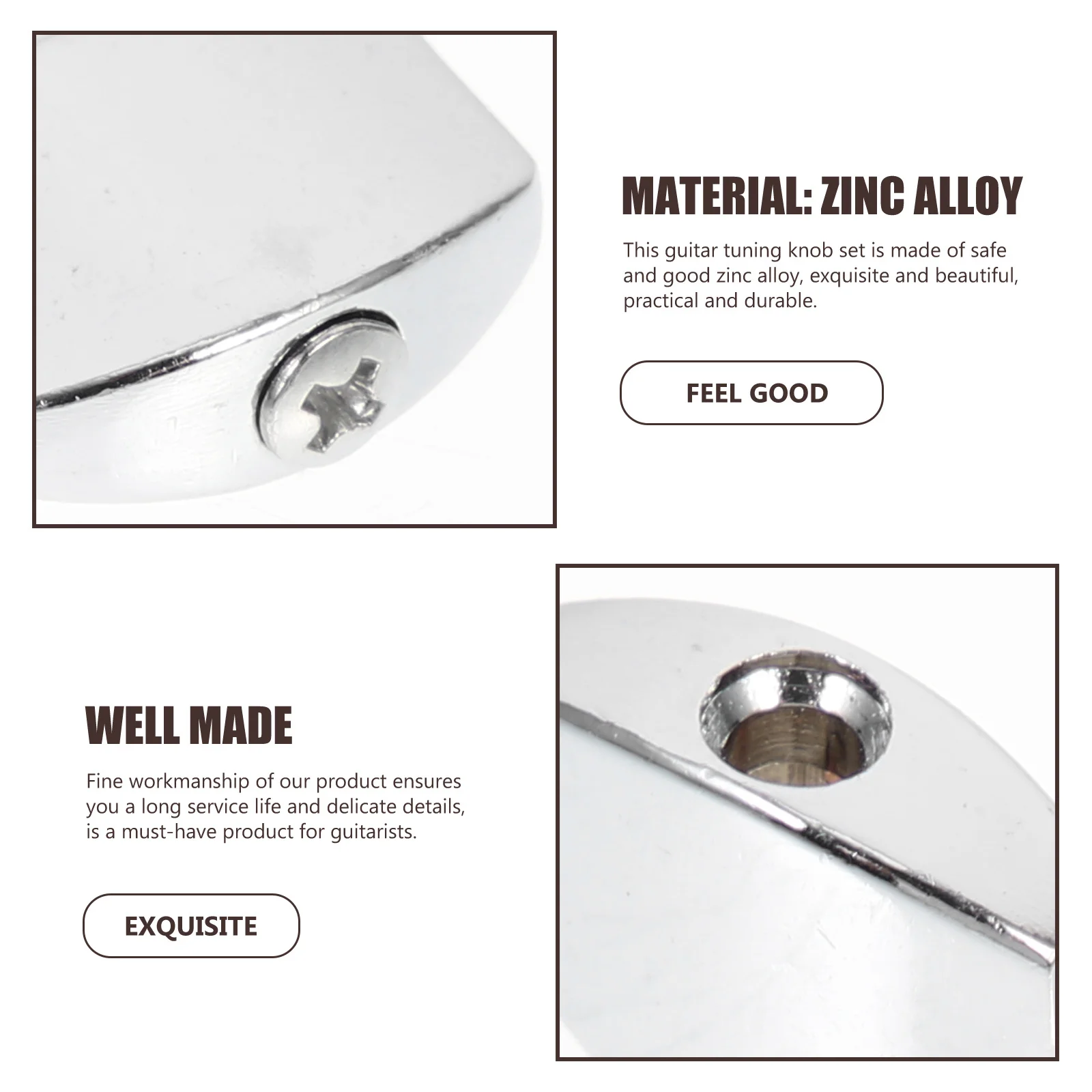 

6Sets Guitar Tuning Knob Handles Metal Durable Alloy String Caps Professional Guitar Accessories Replacement