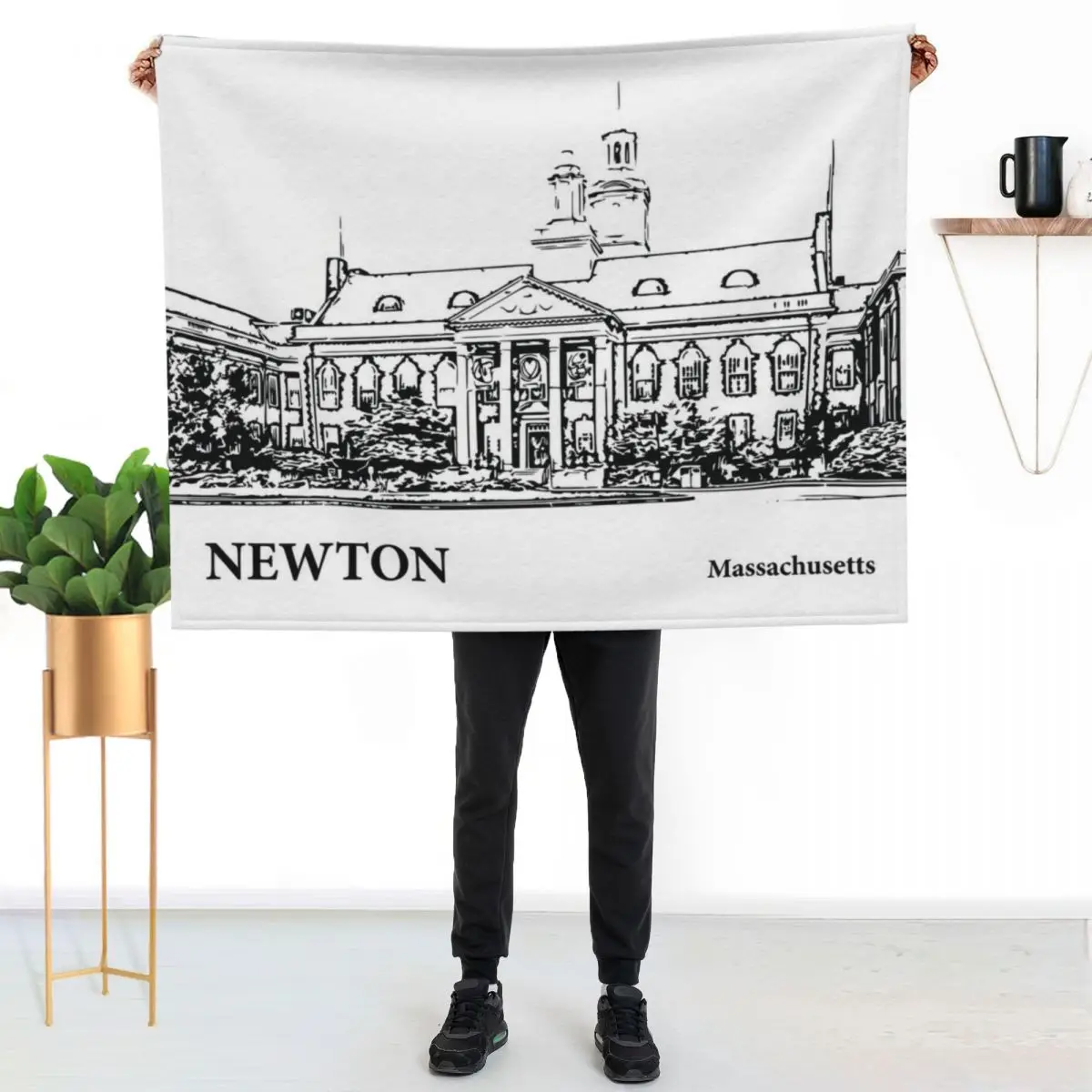 Newton Massachusetts Throw Blanket christmas gifts Luxury St For Decorative Sofa Weighted Warm Fashion Sofas Blankets