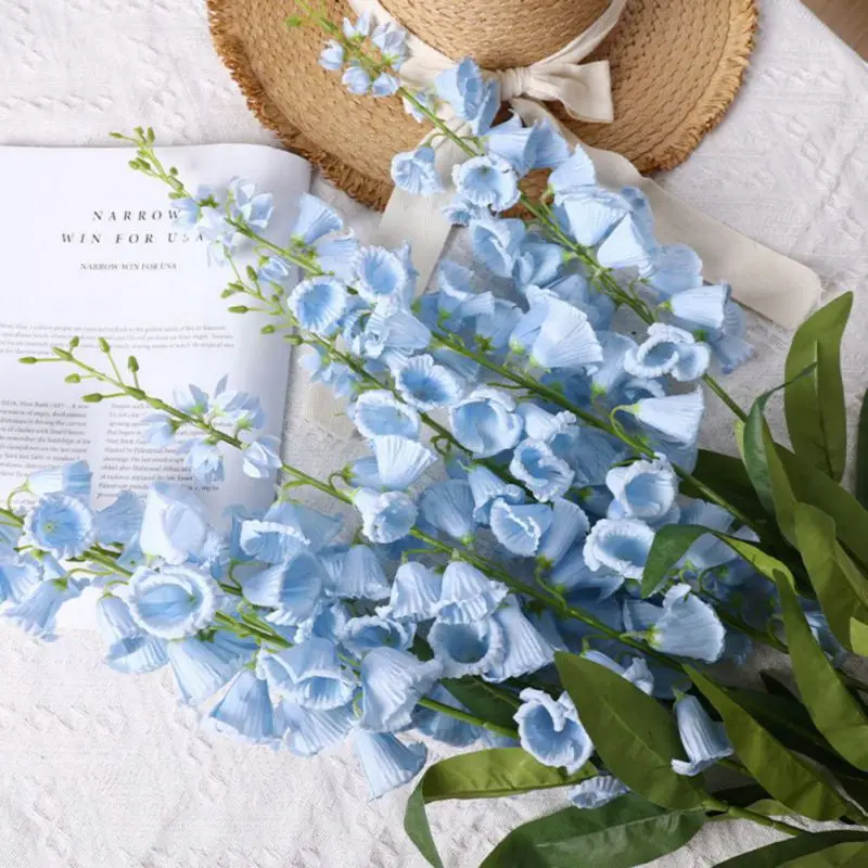 5 unids/set ramo de flores artificiales de lirio del valle ramo de flores falsas primavera verano decoración del hogar flores